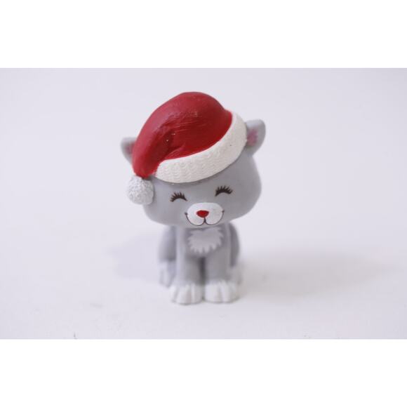 Hallmark, Merry Miniatures, Santa Kitty, PVC Figure, Vintage, ~ 251107-WH 1393 - Picture 1 of 3